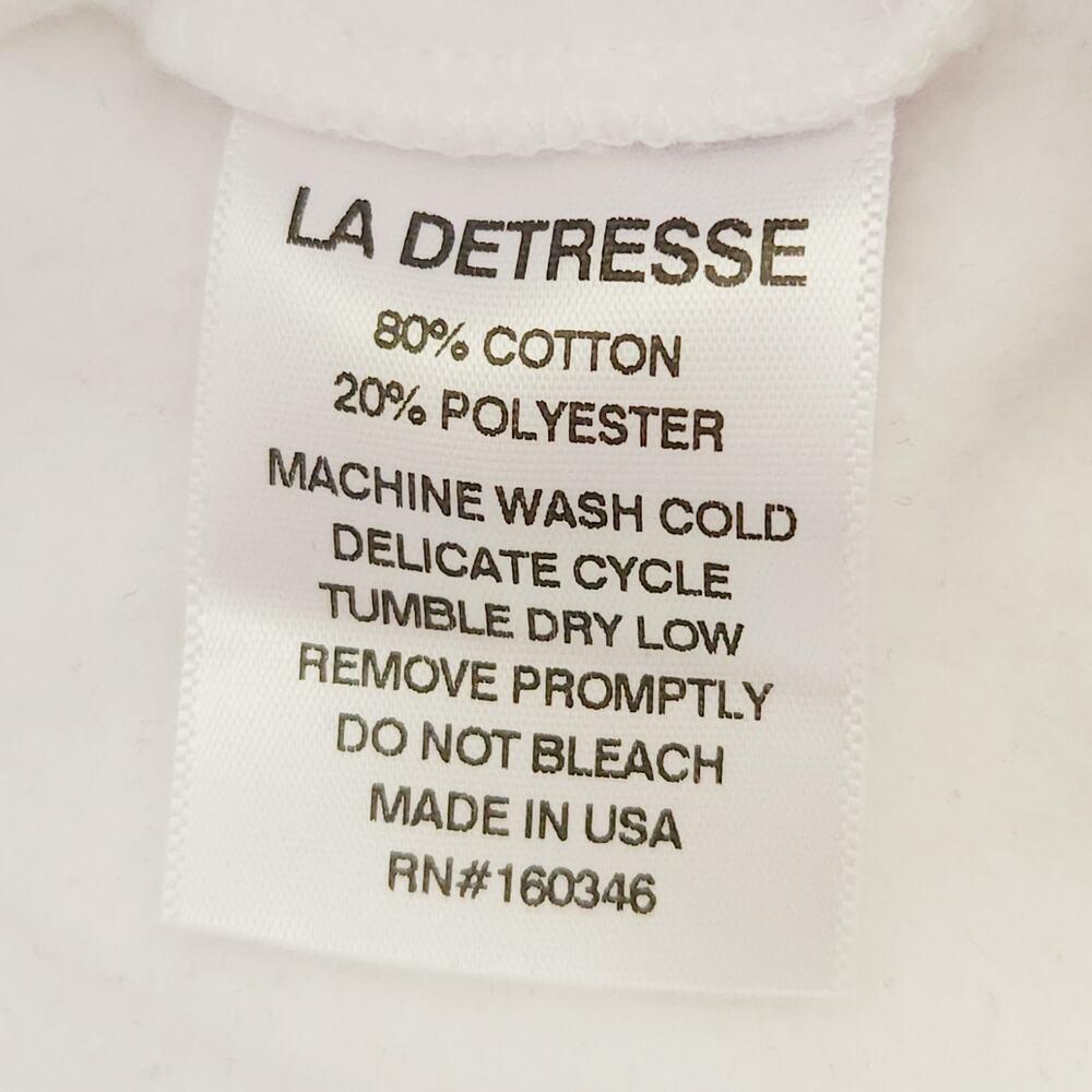 LA DETRESSE The Lovers colorblock athleisure sweatpants two tone joggers L NEW - Picture 5 of 8